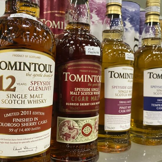 Whisky-Range von Tomintoul